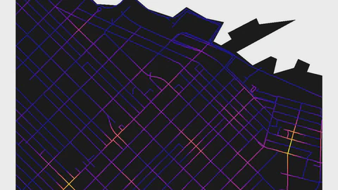 Kernel Density Estimation of Point Processes in Network Space in R